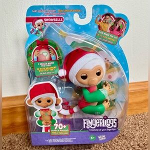 Fingerling Snowbelle Christmas Collection Interactive Monkey Figure Toy